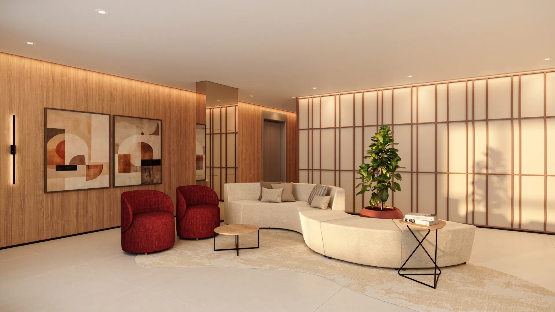 Perspectiva Ilustrada - Lobby