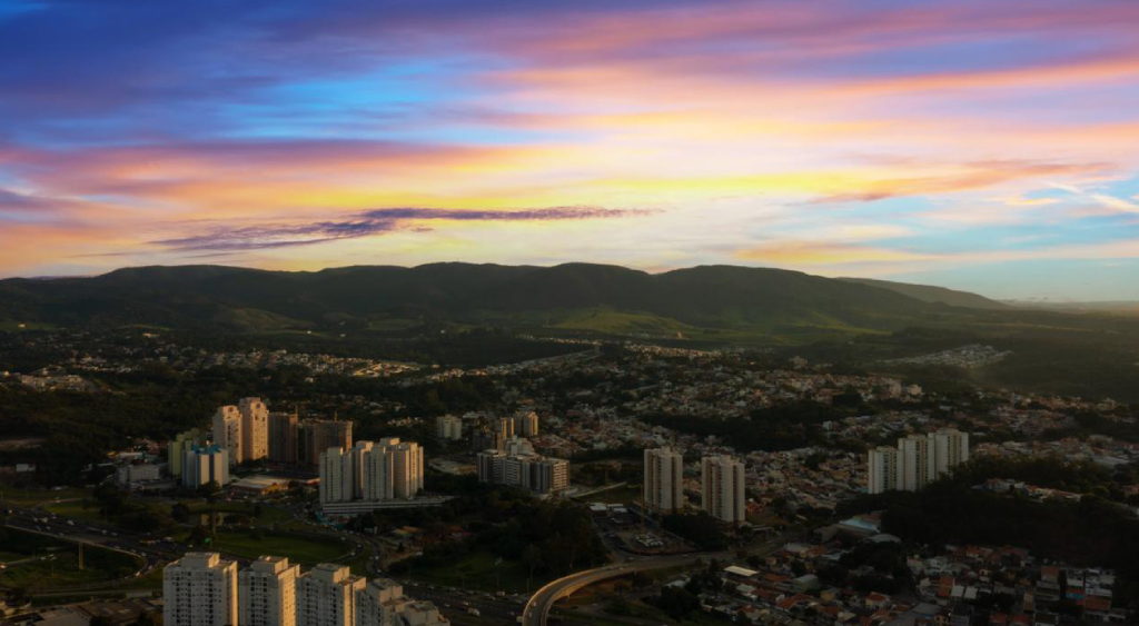 Vista para a Serra do Japi, em Jundiaí